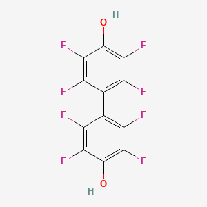molecular formula C12H2F8O2 B2994683 2,2',3,3',5,5',6,6'-Octafluorobiphenyl-4,4'-Diol CAS No. 2200-70-6