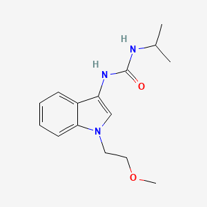 molecular formula C15H21N3O2 B2994727 1-isopropyl-3-(1-(2-methoxyethyl)-1H-indol-3-yl)urea CAS No. 922874-28-0