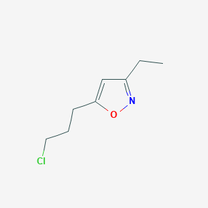 5-(3-Chloropropyl)-3-ethyl-1,2-oxazole
