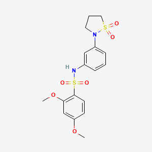 N-(3-(1,1-dioxidoisothiazolidin-2-yl)phenyl)-2,4-dimethoxybenzenesulfonamide