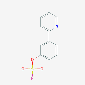 molecular formula C11H8FNO3S B2994767 2-(3-Fluorosulfonyloxyphenyl)pyridine CAS No. 2411199-79-4
