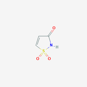 molecular formula C3H3NO3S B2994768 3-氧代异噻唑啉 1,1-二氧化物 CAS No. 26479-40-3