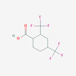 molecular formula C9H10F6O2 B2994790 2,4-Bis(trifluoromethyl)cyclohexane-1-carboxylic acid CAS No. 2253629-40-0