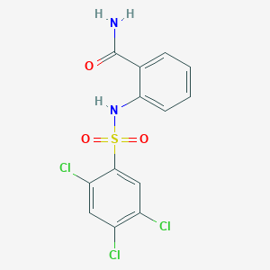 molecular formula C13H9Cl3N2O3S B2994807 2-(2,4,5-三氯苯磺酰氨基)苯甲酰胺 CAS No. 902698-59-3