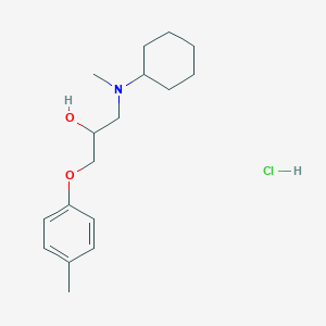 molecular formula C17H28ClNO2 B2994809 1-(Cyclohexyl(methyl)amino)-3-(p-tolyloxy)propan-2-ol hydrochloride CAS No. 1185686-11-6