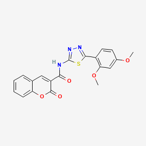 N-(5-(2,4-dimethoxyphenyl)-1,3,4-thiadiazol-2-yl)-2-oxo-2H-chromene-3-carboxamide