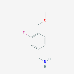 [3-Fluoro-4-(methoxymethyl)phenyl]methanamine