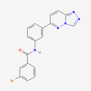 3-bromo-N-[3-([1,2,4]triazolo[4,3-b]pyridazin-6-yl)phenyl]benzamide