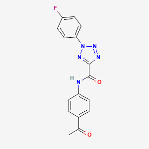 N-(4-acetylphenyl)-2-(4-fluorophenyl)-2H-tetrazole-5-carboxamide