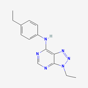 molecular formula C14H16N6 B2994871 3-ethyl-N-(4-ethylphenyl)-3H-[1,2,3]triazolo[4,5-d]pyrimidin-7-amine CAS No. 899730-53-1