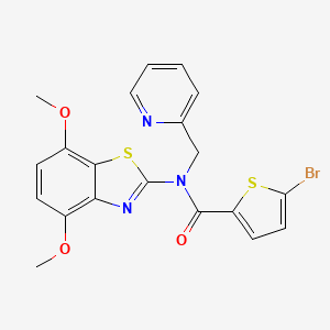 5-bromo-N-(4,7-dimethoxybenzo[d]thiazol-2-yl)-N-(pyridin-2-ylmethyl)thiophene-2-carboxamide