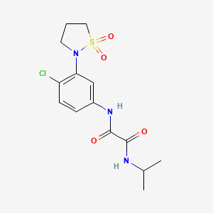 N1-(4-chloro-3-(1,1-dioxidoisothiazolidin-2-yl)phenyl)-N2-isopropyloxalamide