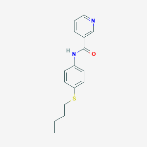 molecular formula C16H18N2OS B299488 N-[4-(butylthio)phenyl]nicotinamide 