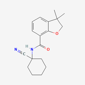 N-(1-Cyanocyclohexyl)-3,3-dimethyl-2H-1-benzofuran-7-carboxamide