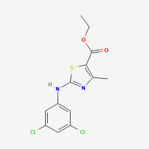 molecular formula C13H12Cl2N2O2S B2994891 2-(3,5-二氯苯胺基)-4-甲基-1,3-噻唑-5-羧酸乙酯 CAS No. 432501-53-6