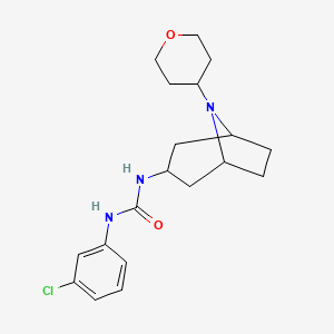 1-(3-Chlorophenyl)-3-[8-(oxan-4-yl)-8-azabicyclo[3.2.1]octan-3-yl]urea