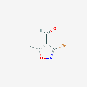 molecular formula C5H4BrNO2 B2994944 3-Bromo-5-methyl-1,2-oxazole-4-carbaldehyde CAS No. 1544924-82-4
