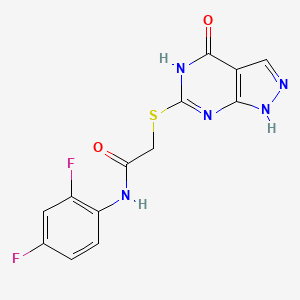 N-(2,4-difluorophenyl)-2-((4-oxo-4,5-dihydro-1H-pyrazolo[3,4-d]pyrimidin-6-yl)thio)acetamide