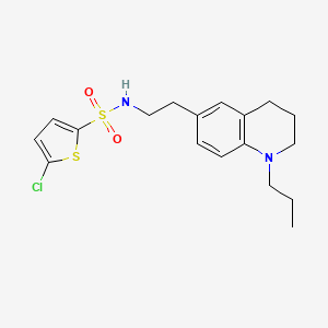 5-chloro-N-(2-(1-propyl-1,2,3,4-tetrahydroquinolin-6-yl)ethyl)thiophene-2-sulfonamide