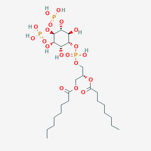 molecular formula C25H49O19P3 B2994959 [(2r)-2-辛酰氧基-3-[氧化基-[(1r,2r,3s,4r,5r,6s)-2,3,6-三(氧化基)-4,5-二膦酸氧基-环己基]氧基-磷酰]氧基-丙基] 辛酸酯 CAS No. 204858-53-7