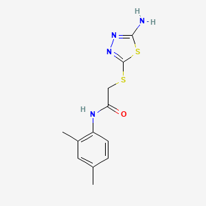 2-[(5-amino-1,3,4-thiadiazol-2-yl)sulfanyl]-N-(2,4-dimethylphenyl)acetamide