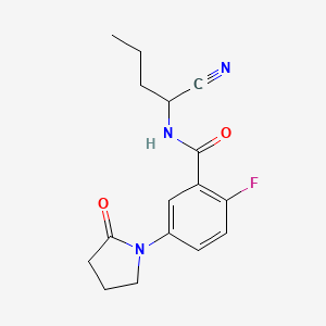 N-(1-Cyanobutyl)-2-fluoro-5-(2-oxopyrrolidin-1-YL)benzamide