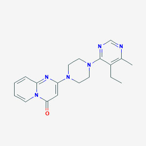 molecular formula C19H22N6O B2994987 2-[4-(5-Ethyl-6-methylpyrimidin-4-yl)piperazin-1-yl]pyrido[1,2-a]pyrimidin-4-one CAS No. 2380071-88-3