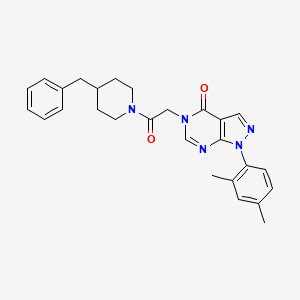 5-(2-(4-benzylpiperidin-1-yl)-2-oxoethyl)-1-(2,4-dimethylphenyl)-1H-pyrazolo[3,4-d]pyrimidin-4(5H)-one