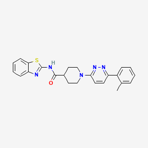 N-(benzo[d]thiazol-2-yl)-1-(6-(o-tolyl)pyridazin-3-yl)piperidine-4-carboxamide