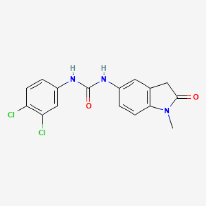 molecular formula C16H13Cl2N3O2 B2995032 1-(3,4-Dichlorophenyl)-3-(1-methyl-2-oxoindolin-5-yl)urea CAS No. 1169988-10-6