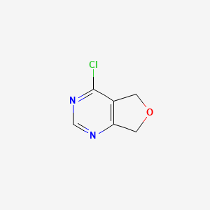 molecular formula C6H5ClN2O B2995044 4-Chloro-5,7-dihydrofuro[3,4-D]pyrimidine CAS No. 1379179-87-9