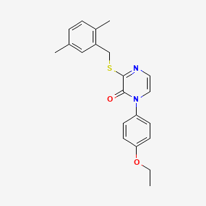 3-((2,5-dimethylbenzyl)thio)-1-(4-ethoxyphenyl)pyrazin-2(1H)-one