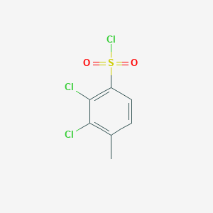molecular formula C7H5Cl3O2S B2995065 2,3-Dichloro-4-methylbenzenesulfonyl chloride CAS No. 871876-52-7