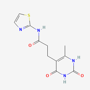 3-(6-methyl-2,4-dioxo-1,2,3,4-tetrahydropyrimidin-5-yl)-N-(1,3-thiazol-2-yl)propanamide