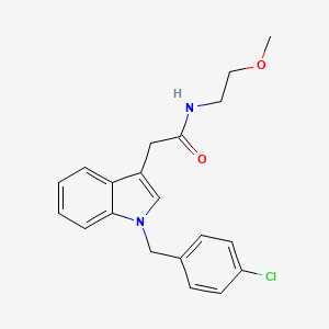 2-(1-(4-chlorobenzyl)-1H-indol-3-yl)-N-(2-methoxyethyl)acetamide