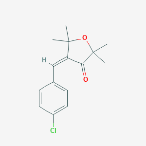 molecular formula C15H17ClO2 B299510 4-(4-chlorobenzylidene)-2,2,5,5-tetramethyldihydro-3(2H)-furanone 