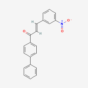 (2E)-3-(3-nitrophenyl)-1-(4-phenylphenyl)prop-2-en-1-one