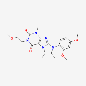 8-(2,4-Dimethoxyphenyl)-3-(2-methoxyethyl)-1,6,7-trimethyl-1,3,5-trihydro-4-im idazolino[1,2-h]purine-2,4-dione