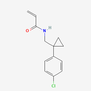N-[[1-(4-Chlorophenyl)cyclopropyl]methyl]prop-2-enamide