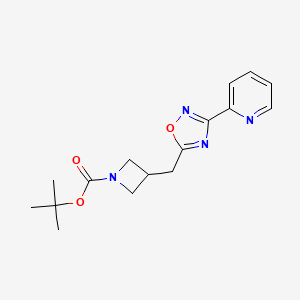 tert-Butyl 3-((3-(pyridin-2-yl)-1,2,4-oxadiazol-5-yl)methyl)azetidine-1-carboxylate
