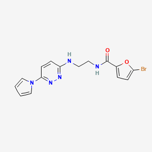 N-(2-((6-(1H-pyrrol-1-yl)pyridazin-3-yl)amino)ethyl)-5-bromofuran-2-carboxamide