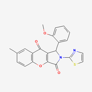 1-(2-Methoxyphenyl)-7-methyl-2-(thiazol-2-yl)-1,2-dihydrochromeno[2,3-c]pyrrole-3,9-dione