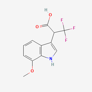 3,3,3-Trifluoro-2-(7-methoxy-1H-indol-3-yl)propanoic acid