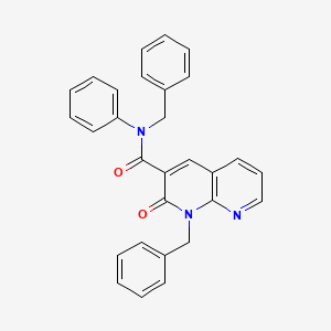 molecular formula C29H23N3O2 B2995190 N,1-dibenzyl-2-oxo-N-phenyl-1,2-dihydro-1,8-naphthyridine-3-carboxamide CAS No. 923202-03-3