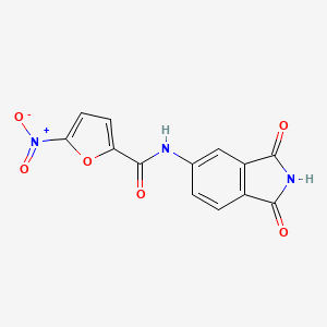 molecular formula C13H7N3O6 B2995195 N-(1,3-二氧代异吲哚-5-基)-5-硝基呋喃-2-甲酰胺 CAS No. 683235-42-9