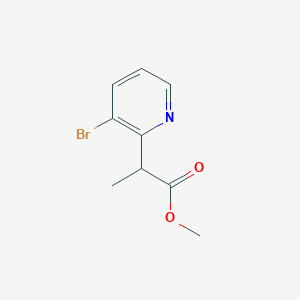 molecular formula C9H10BrNO2 B2995235 Methyl 2-(3-bromopyridin-2-yl)propanoate CAS No. 2344679-48-5
