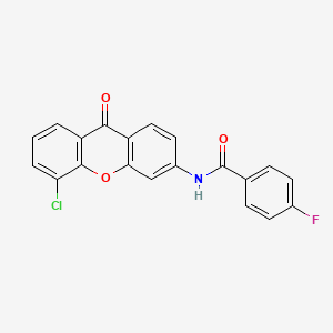 N-(5-chloro-9-oxo-9H-xanthen-3-yl)-4-fluorobenzamide