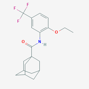 molecular formula C20H24F3NO2 B299525 N-[2-ethoxy-5-(trifluoromethyl)phenyl]-1-adamantanecarboxamide 