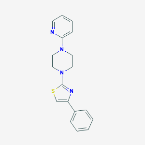 molecular formula C18H18N4S B299526 1-(4-Phenyl-1,3-thiazol-2-yl)-4-(2-pyridinyl)piperazine 