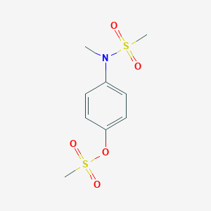 molecular formula C9H13NO5S2 B299527 4-[Methyl(methylsulfonyl)amino]phenyl methanesulfonate 